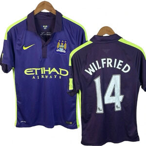 PO710 Men’s Nike Dri Fit Manchester City Etihad Airways Wilfried Soccer Jersey S